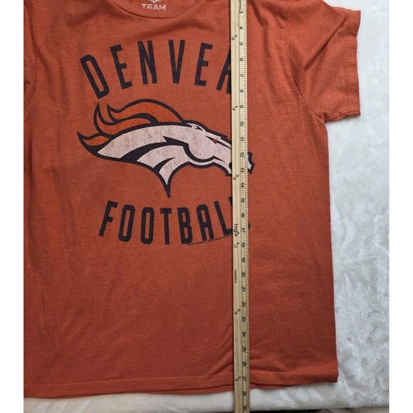 Team Apparel Men's Large Orange Denver Broncos Short Sleeve T-Shirt - Picture 5 of 5
